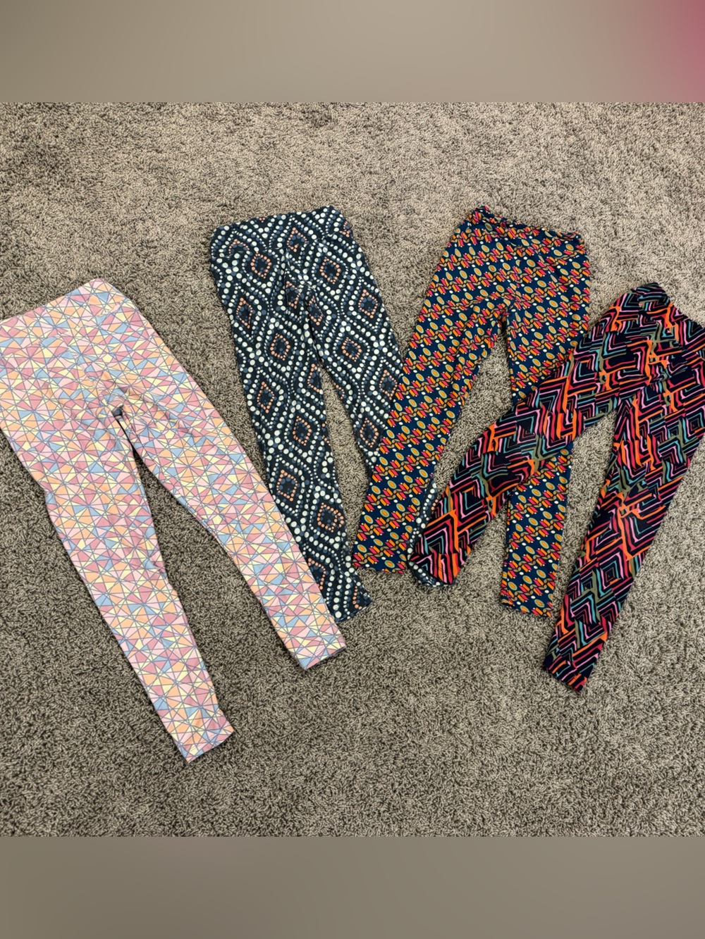Bundle of 4 pairs of LuLaRoe Tween Leggings